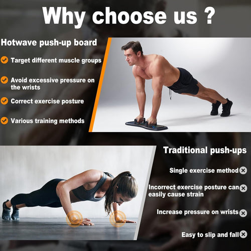 Push up Board, Portable Pushup Board for Men, Foldable Push-Up Board, Multifunctional Push up Board-20 in 1 at Home Gym, Pushup Handles for Chest Muscle Exercise Strength Training Equipment