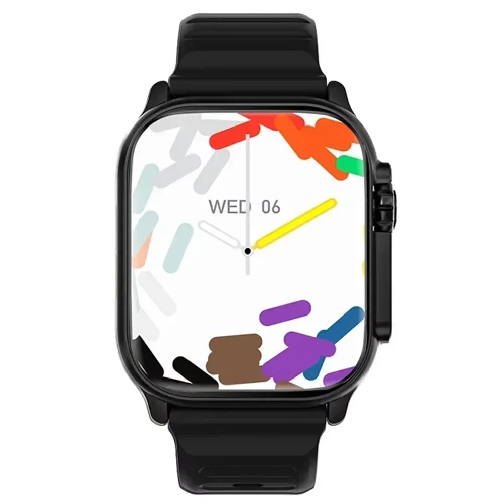 Men's Smart Watch 2.01 Inch HD Screen Bluetooth Call Health Fitness Tracker Multi Sport Mode Smartwatch for Android IOS